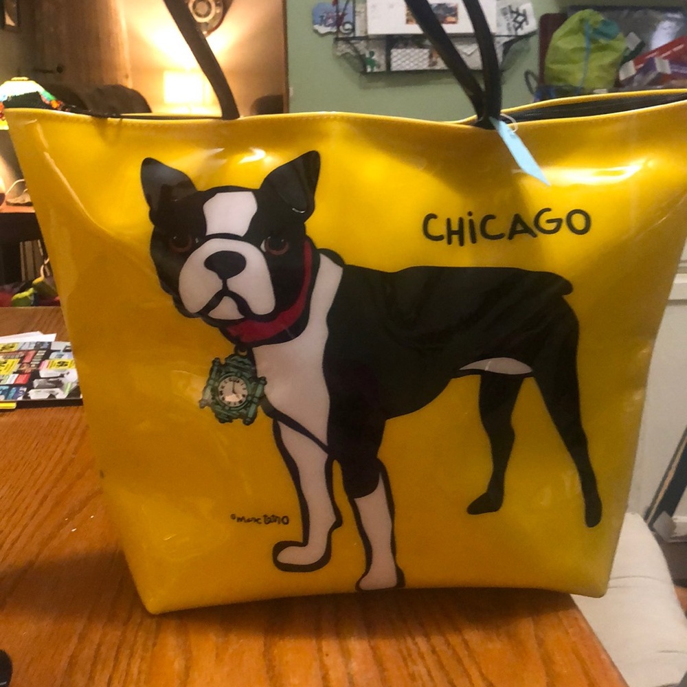 Marc Tetro Boston Terrier Chicago tote bag